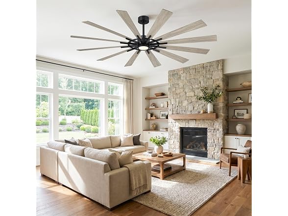 Parrot Uncle 72 Inch Large Windmill Ceiling Fan