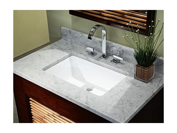 KINGSMAN Durable Ceramic Lavatory Vanity Bathroom Restroom Sink