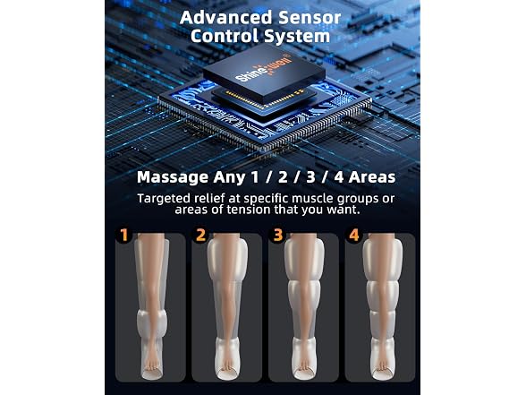 SHINE WELL NS526022 Air Compression Leg Massager