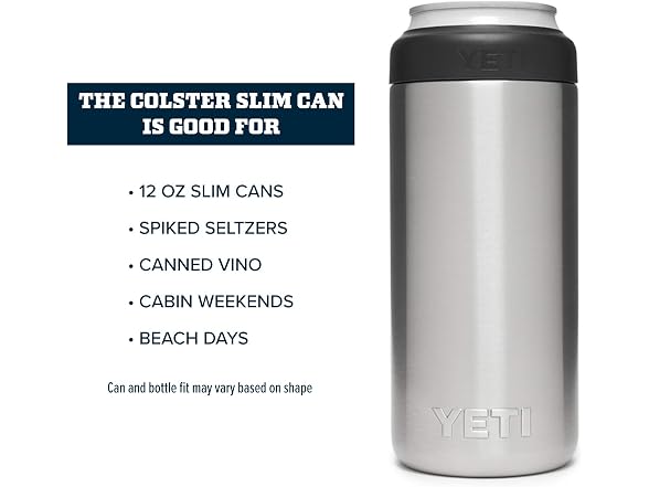 YETI Stainless Slim Rambler Colster Can Insulator