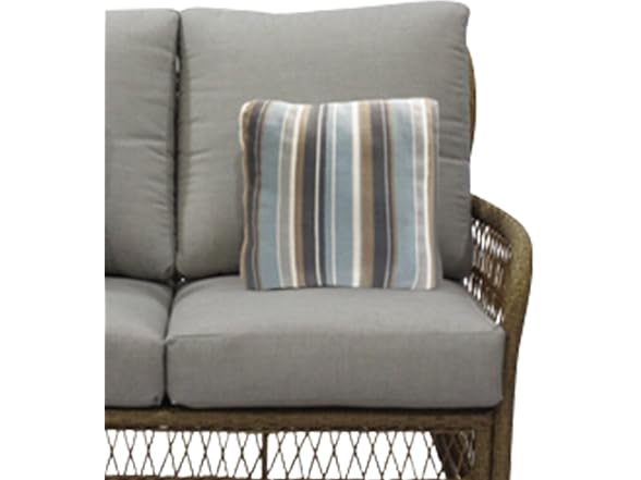 Four Seasons Courtyard Positano Wicker Loveseat Bench