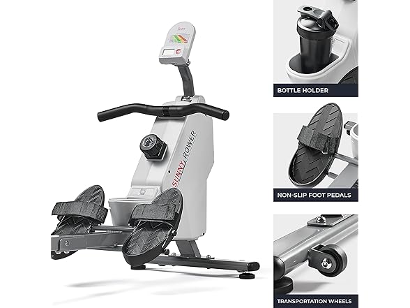 Sunny Health & Fitness Smart Magnetic Rowing Machine