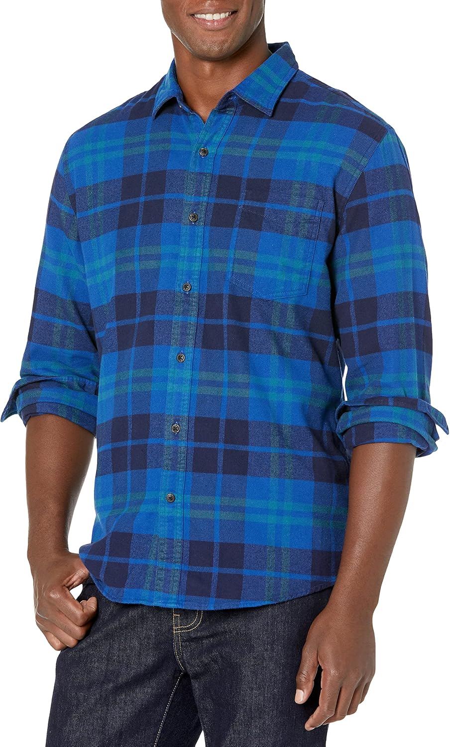 Amazon Essentials Men Long-sleeve Flannel Shirt - Gallery 20