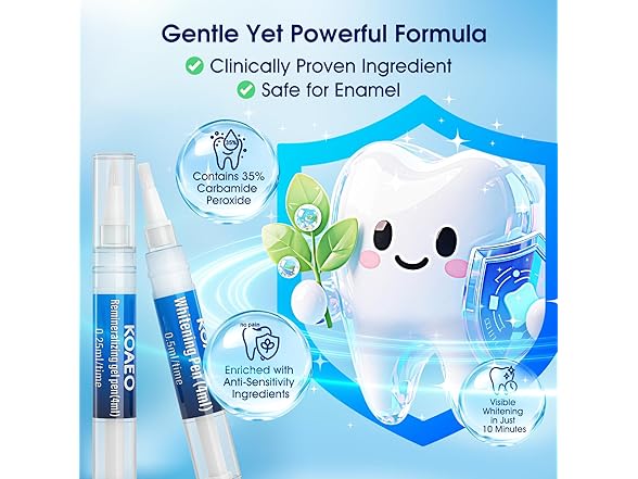 Teeth Whitening Kit with LED Light