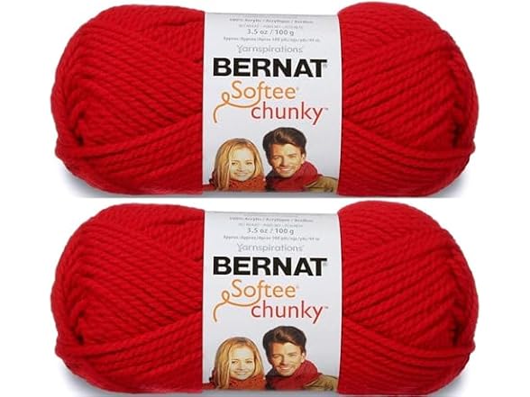 Bernat Softee Chunky Yarn, 3.5 Oz, Gauge 6