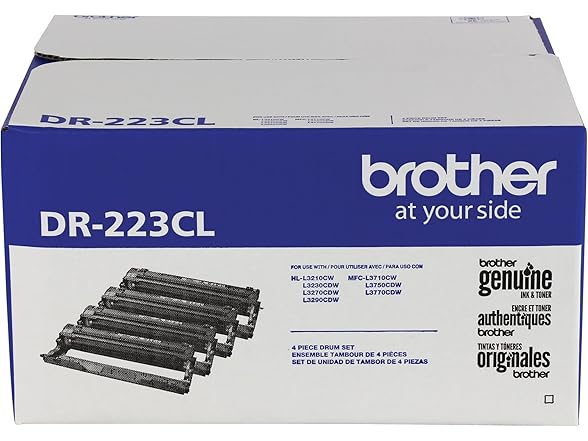 Brother Genuine -Drum Unit, DR223CL, Seamless Integration, Yields Up to 18,000 Pages,Black (Open Box)