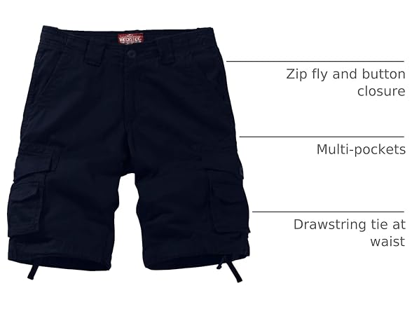 Match Men (30) Twill Comfort Cargo Shorts