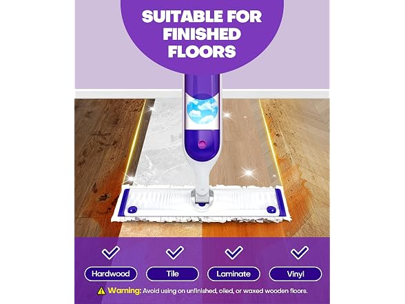 Domudy 5X Cleaning Power Mop Refills