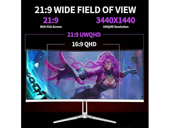 35" 165Hz Curved  Gaming Monitor