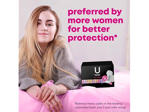 U Kotex Balance Ultra Thin Pads Wings Heavy