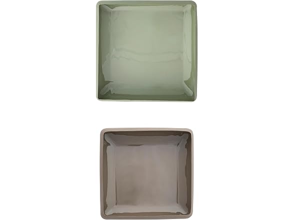 Bloomingville 2-Piece Decorative Enameled Metal Bowls