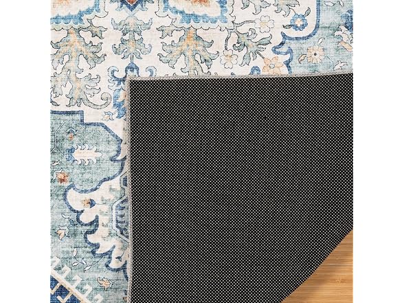 Gertmenian Washable Rug 2x6 Erin Blue