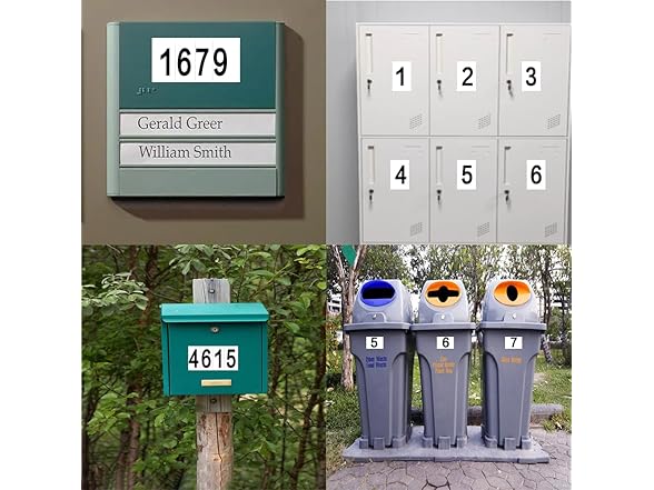 Adhesive Mailbox Numbers 3" 5pk 300pc