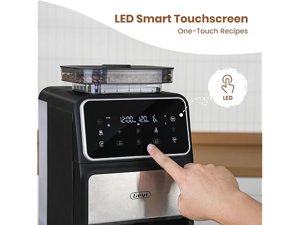 Gevi 10-Cup Drip Coffee + Burr Grinder