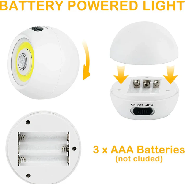 2 Pack 500 Lumens Motion Sensor Night Light, White - Gallery 23