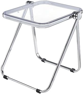 LeisureMod LFT17CL Lawrence Side Table Clear