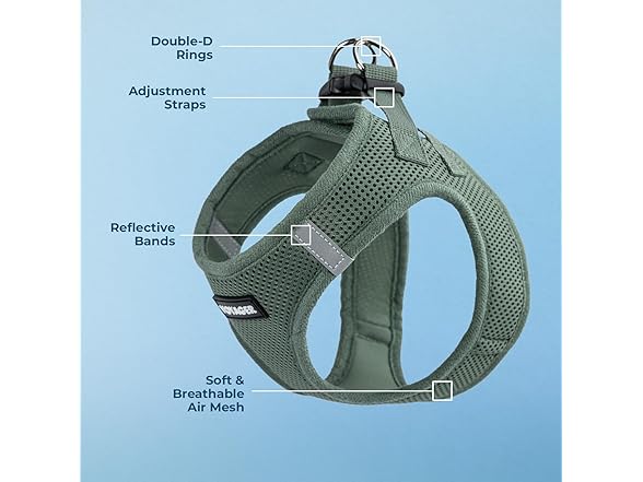Best Pet Supplies Voyager Step-in Air Harness Moss Green, M