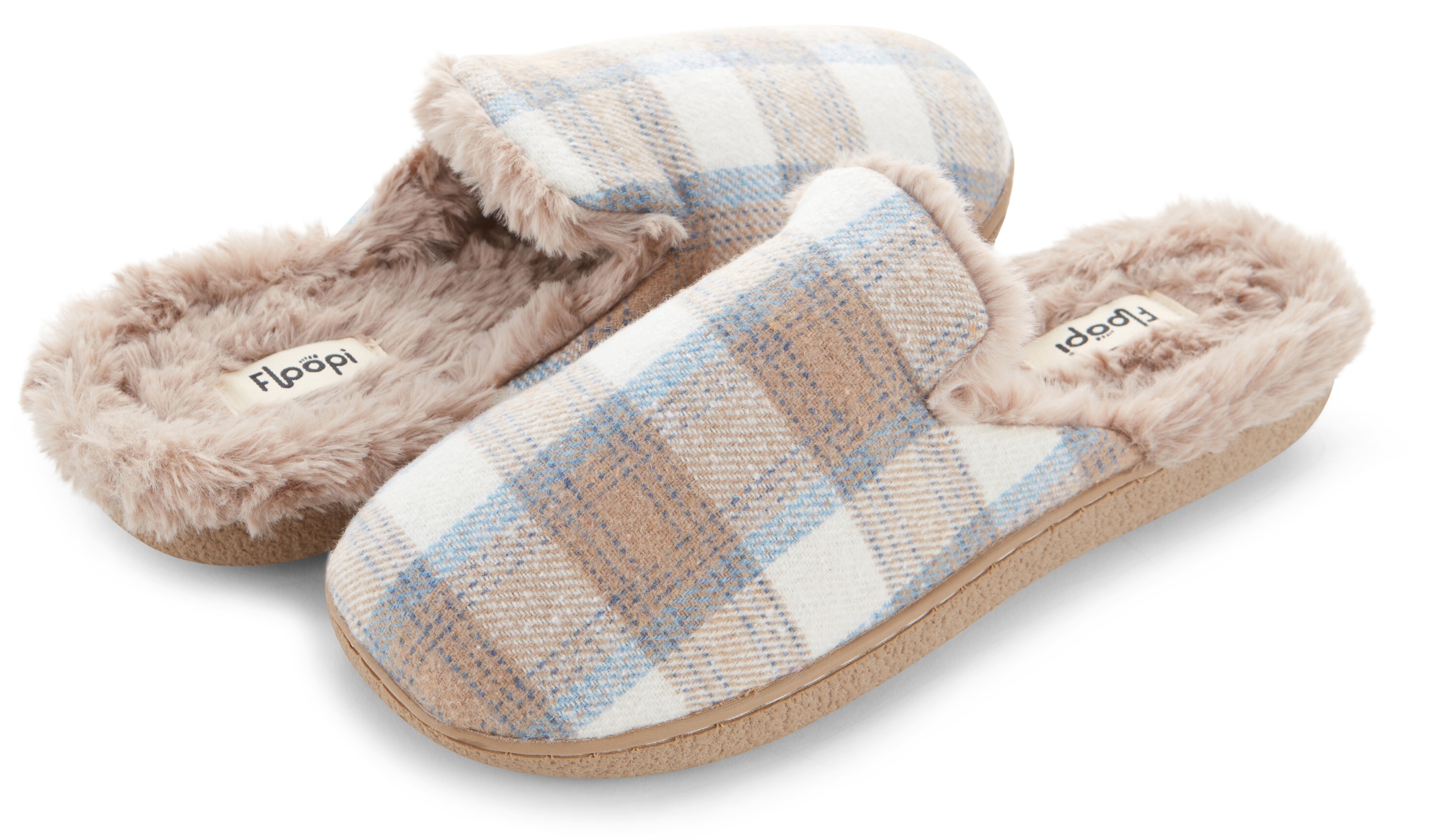 Floopi Womens Festive Plaid Slippers - Gallery 15