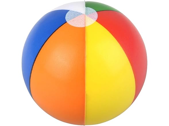 Foam Beach Balls, 2.5 Inch, Sold Deflated, Pack of 24