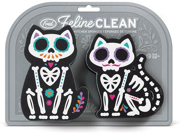 Fred Cat Kitchen Sponges 2pk