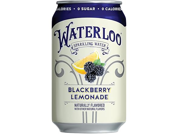 12PK Waterloo Sparkling Water, Blackberry Lemonade