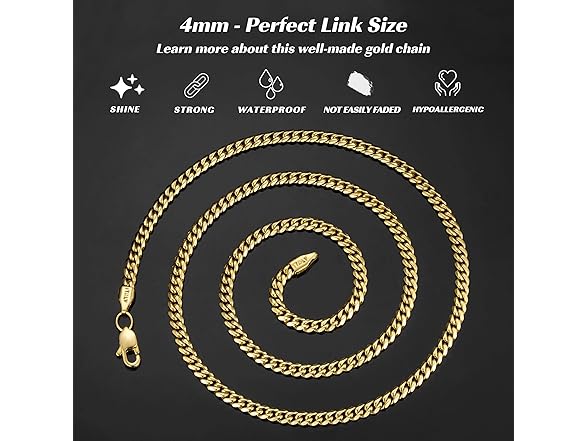 Eterjew 4mm Solid 14k Necklace 20"