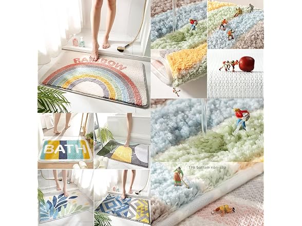 Bath Mat Rugs, Super Absorbent Floor Mat