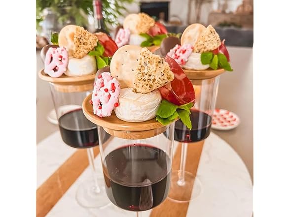 Bamboo Wine Coasters and Charcuterie Board Set