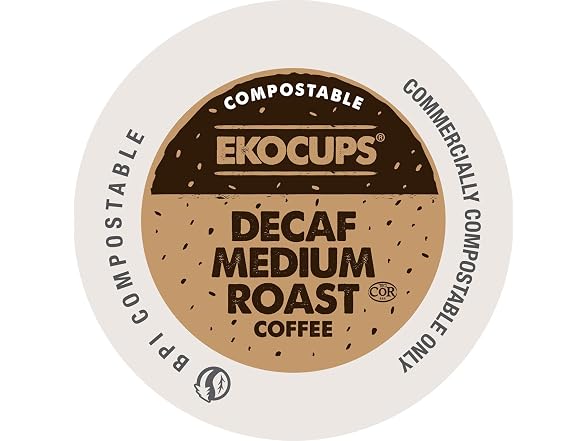 EKOCUPS Ekocups Decaf Medium Roast Coffee Pod