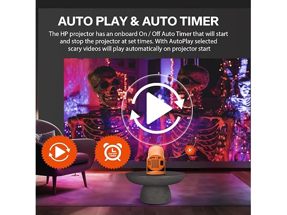 AAXA HP Halloween Projector (2026 Upgraded)