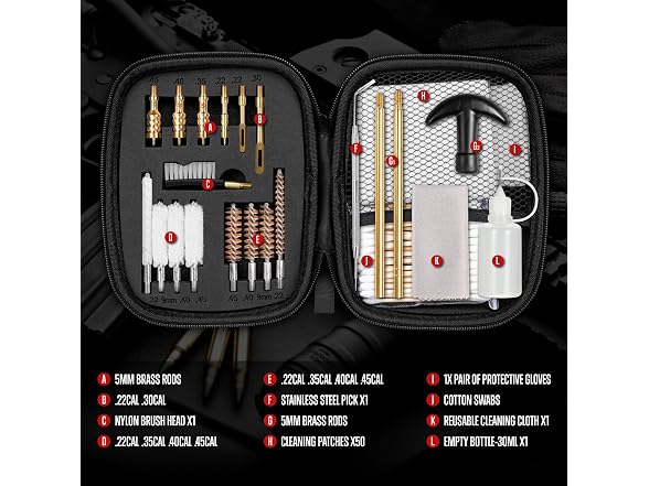 GLORYFIRE Compact Handgun Cleaning Kit