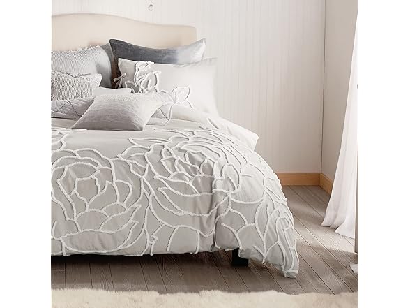 Peri Home 100% Cotton 3-Piece Duvet Cover and Sham Set