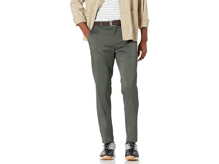 Amazon Essentials Men's Slim-Fit Stretch Golf Pant, Olive, 31W x 30L