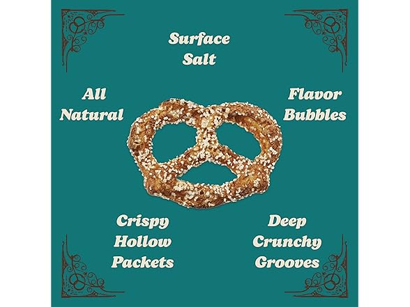 1PK Unique Snacks Extra Salt Splits Pretzels