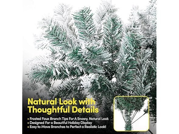 6ft Frosted Christmas Tree (Pre-Lit)