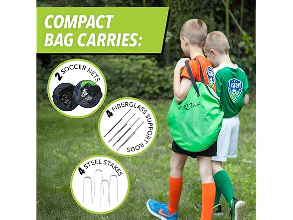 Sport Soccer Goal Net Set Set of Two 4'