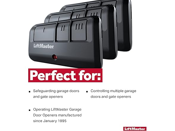 3Pk LiftMaster 893Max Security Remote