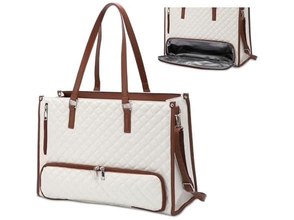 MOVECOM PU Leather Lunch Bag Work Tote
