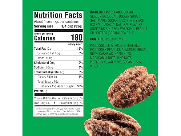 Emerald Maple Bourbon Pecans 5oz
