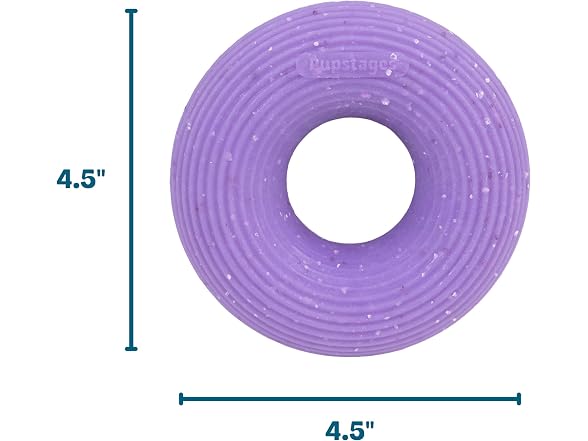 Pupstages Flex-Force Ring Dog Chew Toy, Fetch & Tug