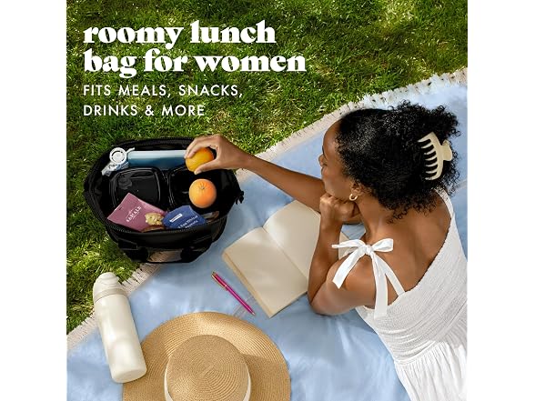 Fit & Fresh Remi Lunch Bag for Women Work Black