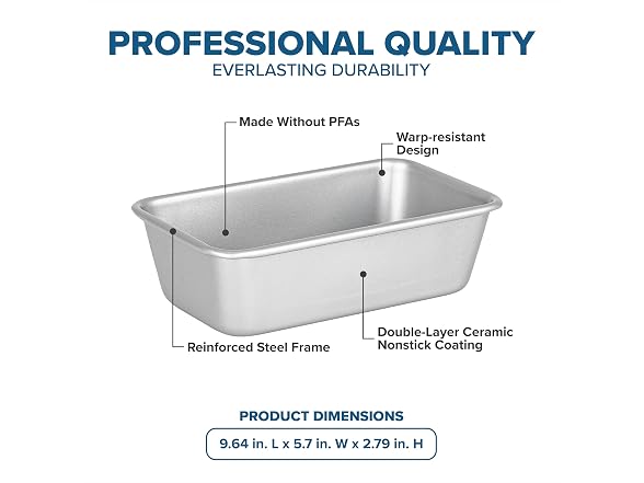 Viking Premium 9-Inch Nonstick Ceramic Bread Loaf Pan