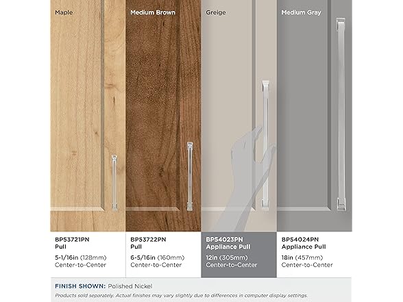 Amerock Westerly Pull, 12", Nickel