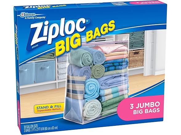Ziploc Big Bag Jumbo 3ct