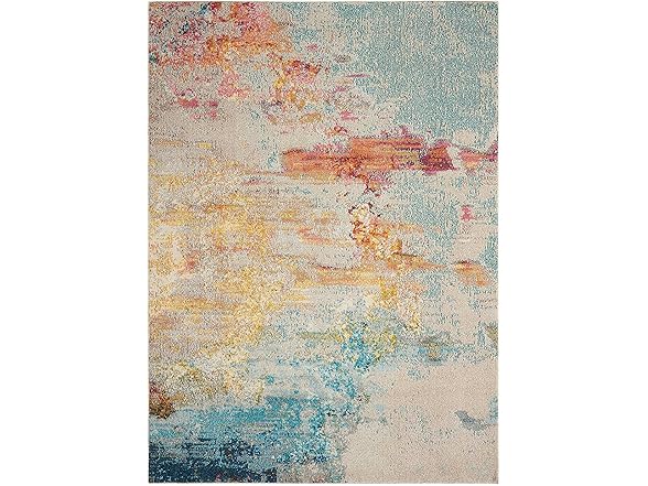 Nourison Celestial Modern Abstract Seali
