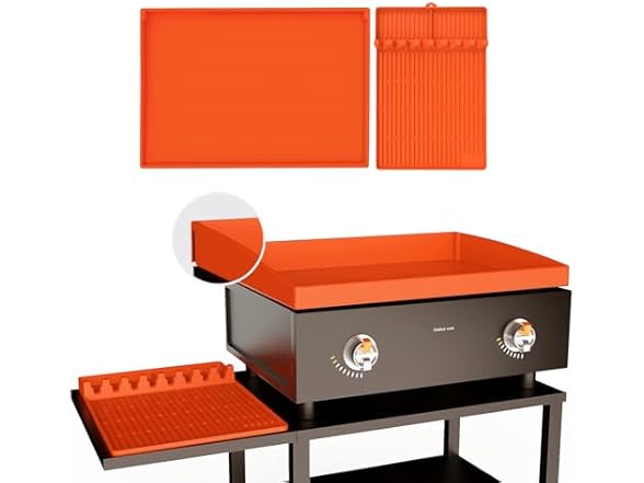 Full-Edge Blackstone Silicone Griddle Cover & Spatula Mat