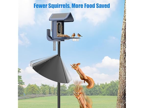 onlyfly Squirrel Baffle Bird Feeder Pole