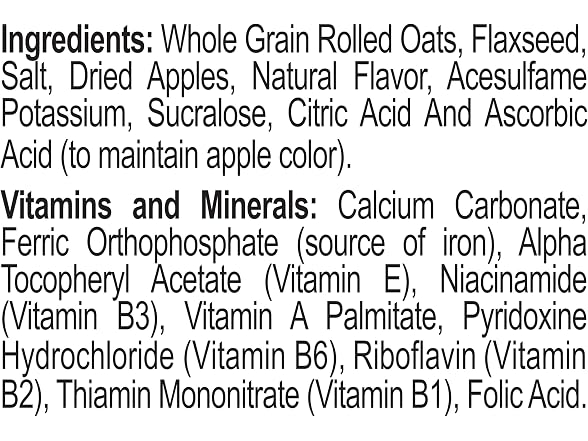 6PK Better Oats Apples and Cinnamon Oatmeal