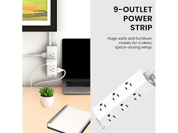 Go Green Power Inc. 9-Outlet Power Strip