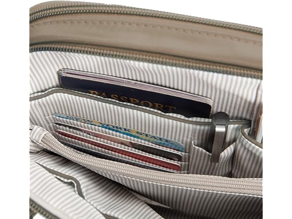 Travelon Women's Anti-theft Tailored East/West Organizer Chrossbody